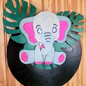 Colorful Elephant Wall Decor for Kids